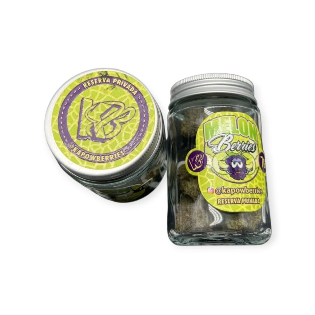Kapow Berries Melon Berries 7g Jar of premium indoor THCa flower
