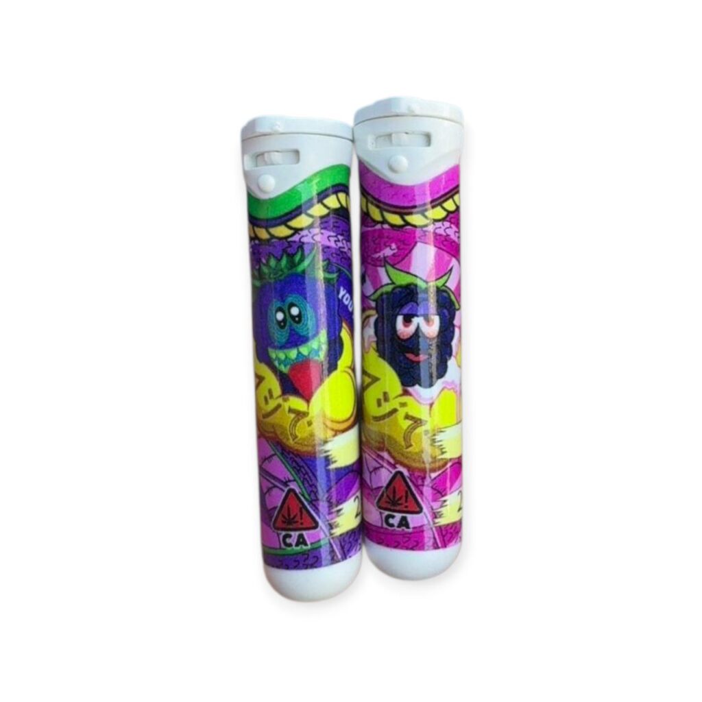 Kapow THCa Pre-Roll with vibrant packaging and finely rolled hemp joint on a clean background