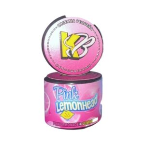 Golden THCa live rosin concentrate labeled Pink Lemonhead by Kapow Berries