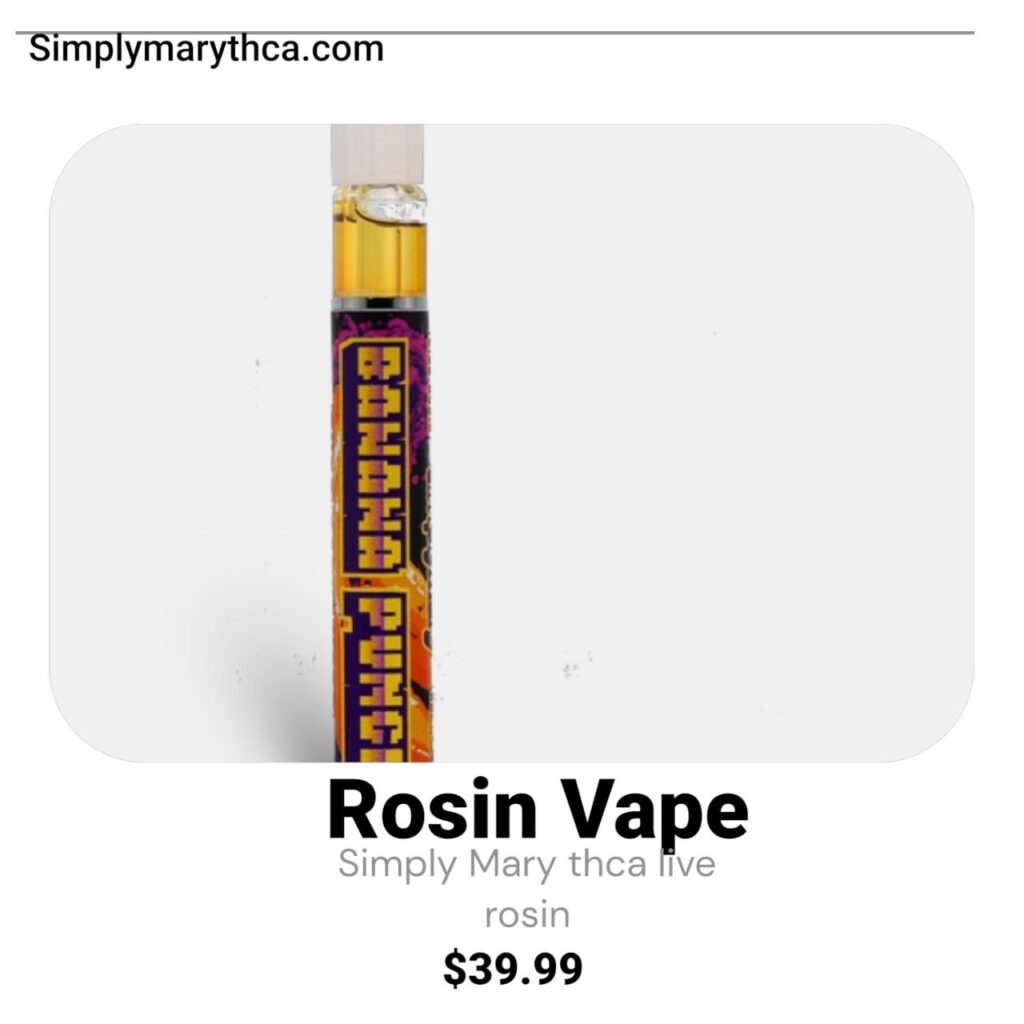 Simply Mary Rosin Disposable Vapes 2025 | Solventless Cannabis, THCa Flower & Edibles Guide Simply Mary Rosin Disposable Vape 2025 solventless cannabis product with premium design