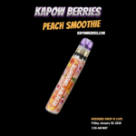 peach smoothie plumas: creamy flavor meets high terpene power
