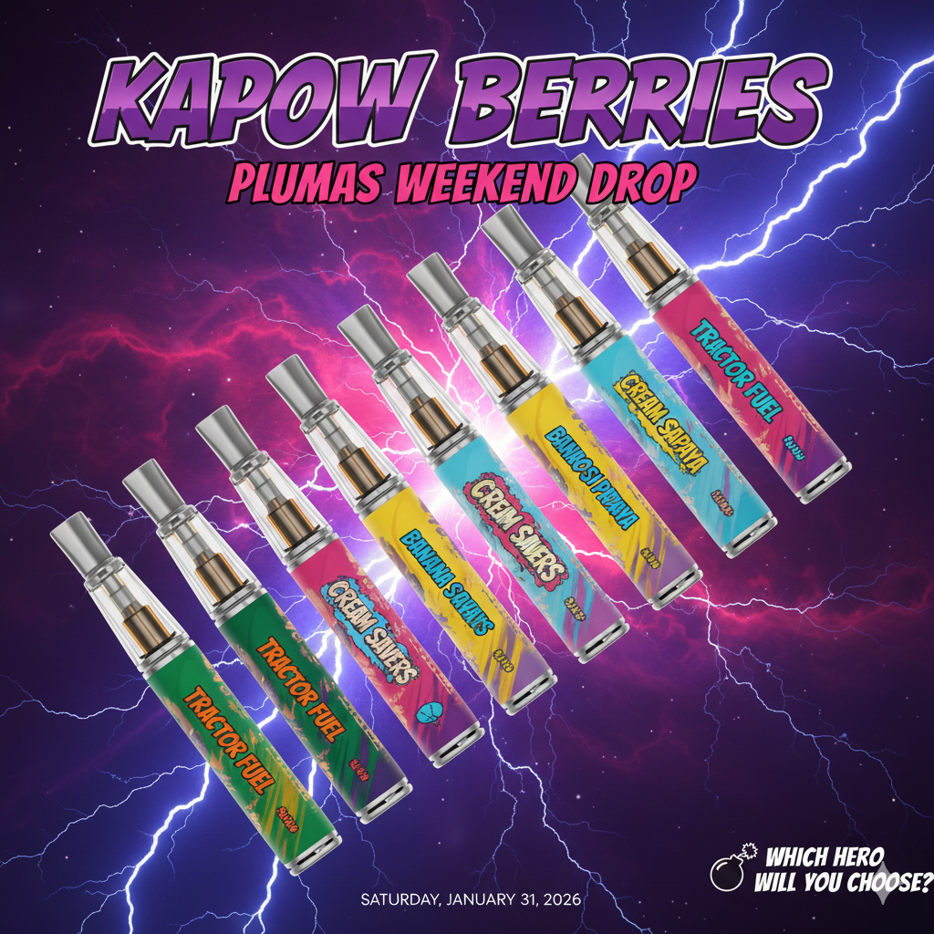 Kapow Berries Plumas Drop Review: 11 New Flavors Ranked 1769817062487