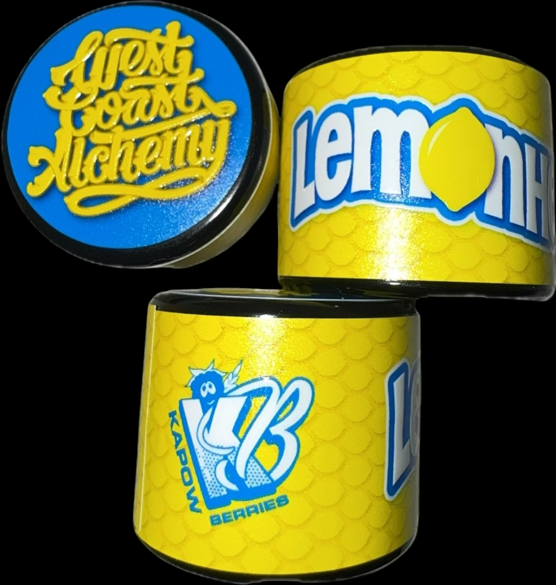 west coasy alchemy x kapow berries lemon head live rosin