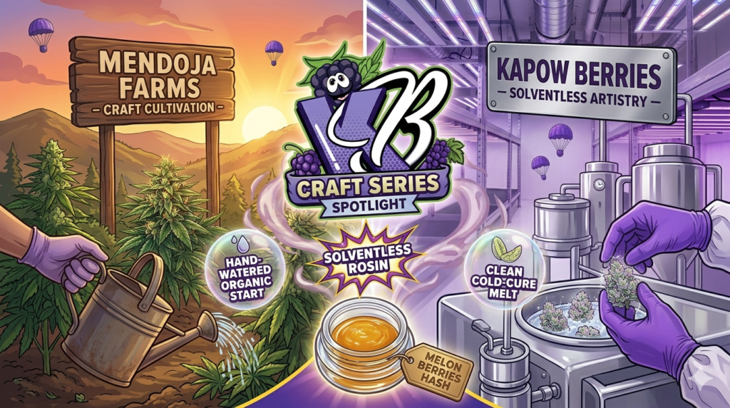 Mendoja Farms x Kapow Berries: A Masterclass in Solventless Rosin 1777942068743