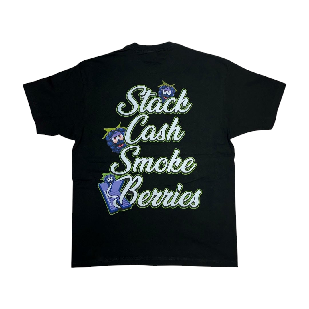T-shirt stack cash smoke berries